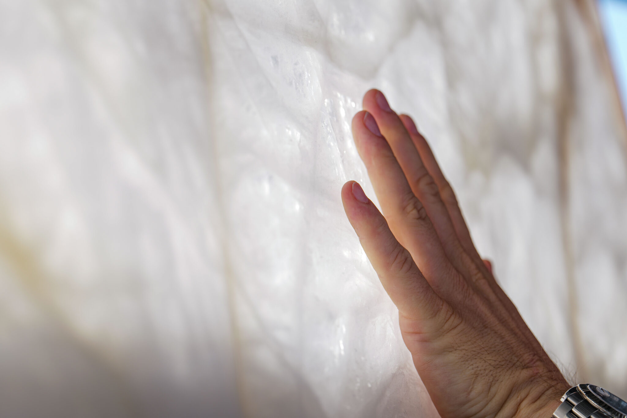 A natural stone through which every light is coming.